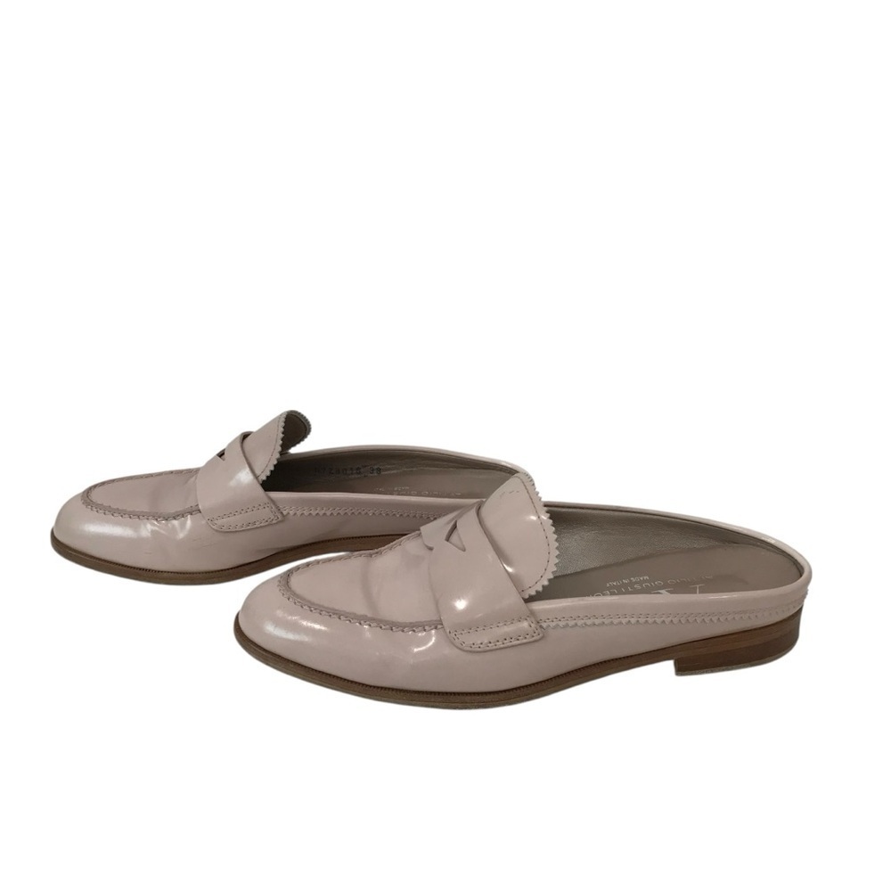 AGL Attilio Giusti Leombruni Women's 38 Penny Loafers Patented Leather Pink